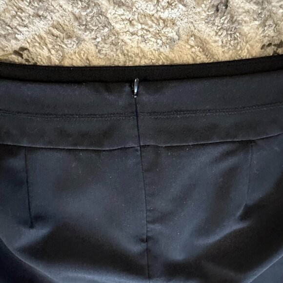 George Black Short Pencil Skirt Women Size 12 Pleated - Picture 9 of 11